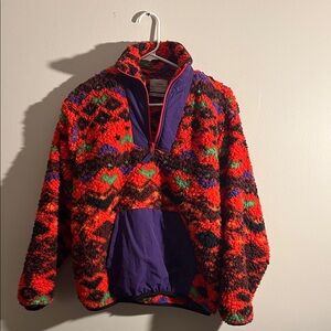 Urban Outfitters Multicolor Fleece Jacket size S